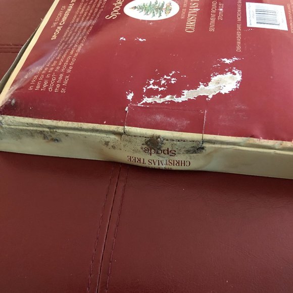 Spode Christmas Tree Sentiment 10.5" Round Plate - Picture 5 of 5